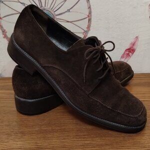 Salvatore Ferragamo Suede Blucher Derby Shoes
